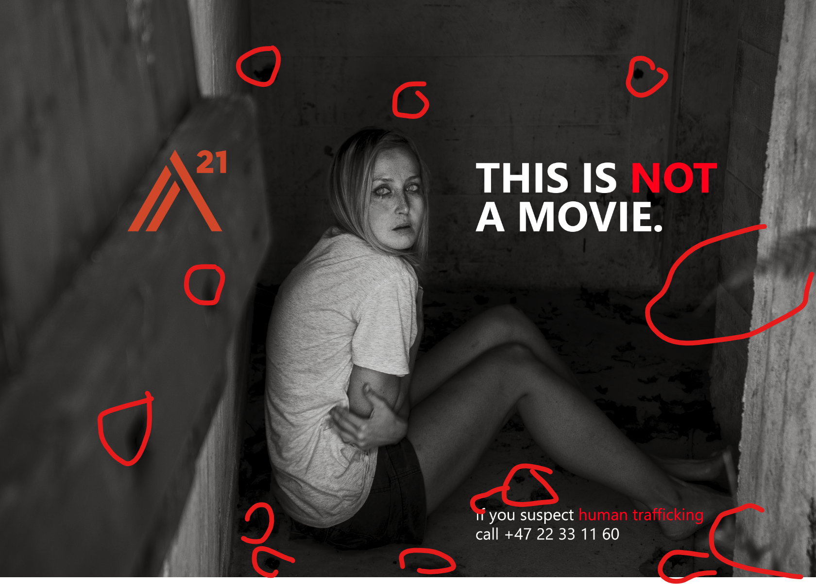 Poster with unclean elements